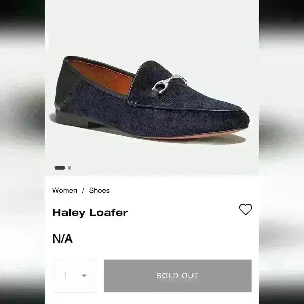 Coach Haley Corduroy Women's Loafers - Picture 2 of 8